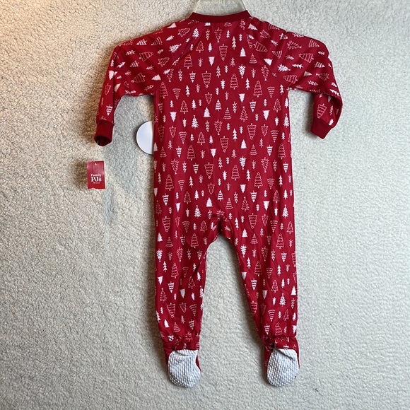 NWT Christmas Tree Pajama One Piece Kids Baby Childrens Flannel 24 Months - Picture 9 of 9